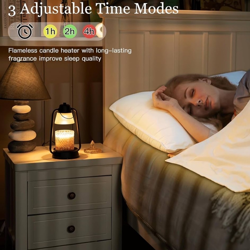 Modern Black Candle Warmer Lamp - Picture 6 of 7